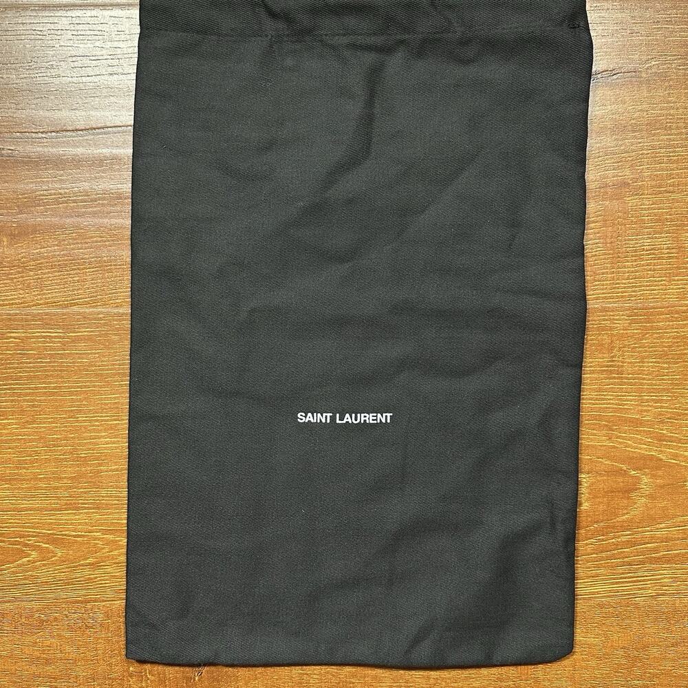 Saint Laurent Dust Bag 17"x11.5" Black Drawstring Cover Protector Heels Shoes